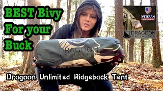 Dragoon Unlimited Ridgeback 1 Man Bivy Tent  The Best Bivy for your Buck [upl. by Romalda435]