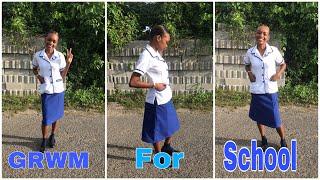 GRWMFor The First Day Of Sixform At My New School In Jamaica 🇯🇲 [upl. by Hutson]