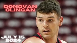 Donovan Clingan Highlights vs 76ers  8 pts 11 reb 3 blk  2024 NBA Summer League Highlights [upl. by Neilson521]