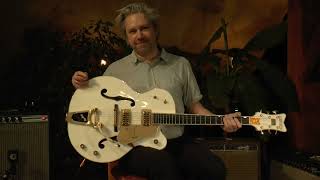 Gretsch White Falcon single cut model 6136T presented by Tobias Hoffmann at Vintage Guitar Oldenburg [upl. by Ddart163]