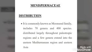 Menispermaceae [upl. by Kobylak]