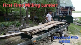 First time using a Sawmill Woodland Mills HM126 [upl. by Carola760]