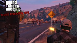 Grand Theft Auto V Zombie Apocalypse Mod Episode 1 [upl. by Atillertse]