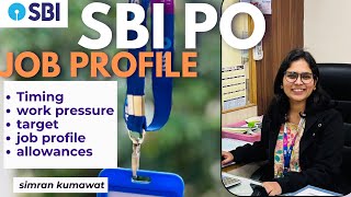 Everything about SBI PO job profile 👍🏻✅  work pressure promotion training  Simran kumawat [upl. by Faubert]