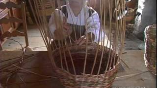 Basket Making Weaving  Fortress Louisbourg [upl. by Tada210]