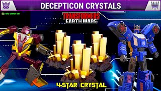 Opening Decepticon 4Star Crystals  Transformers Earth Wars [upl. by Adnohsar]