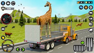 🦒 wild animal zoo transporter 3d truck driving 🐫 wild animal zoo transporter 3d truck driving game 🐆 [upl. by Sherborn90]