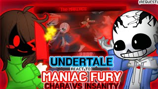 Undertale React To Maniac Fury  Chara Vs Insanity  Request  GachaLife2 [upl. by Buckley]