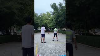 Awesome Shuttlecock Kicking Skill Have You Played This Before 5 shuttlecock shorts short [upl. by Ahsenrad]