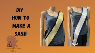 DIY How to make a sashBachelorette sash detailed [upl. by Kerge]