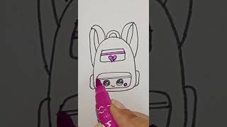 School bag drawing viralvideo art shortsvideo youtubeshorts [upl. by Pesvoh]