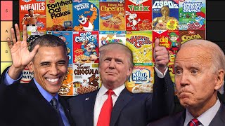 PRESIDENTS MAKE A CEREAL TIER LIST [upl. by Ocsirf]