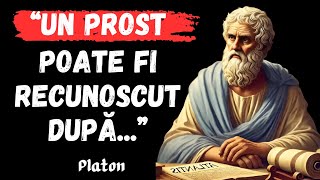 Citatele Înțelepte Ale Lui Platon Care Merită Ascultate  Citate Despre Viață [upl. by Ahselet]