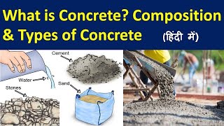 Concrete manufacturing  Composition of concrete  Type of concrete  Concrete manufacturing process [upl. by Asiole]