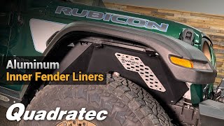 Quadratec Inner Fender Liners for Jeep Wrangler JL amp Gladiator JT [upl. by Klimesh]