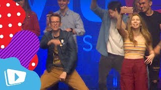 Hank Green and Georgia Productions show off their Fortnite Dance Moves [upl. by Necaj997]