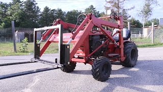 Wheel Horse Loader Fork Lift Attachment Build  DIY Homemade [upl. by Gladys]