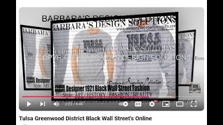 Black Wall Streets Online Tulsa Greenwood District blackluxurybrand blackownedbusiness fashion [upl. by Enelrad836]