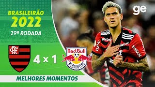 FLAMENGO 4 X 1 BRAGANTINO  MELHORES MOMENTOS  29ª RODADA BRASILEIRÃO 2022  geglobo [upl. by Carbo204]