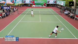 Trình 2375  Trận Siêu Cup Kinh Điển Hoàng NamVinh Đối Đầu Minh Tuấn Khánh Râu  Tennis Đánh Đôi [upl. by Aciraa]