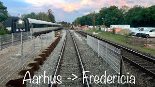 Führerstandsmitfahrt  Førerrumstur 4K Aarhus  Fredericia [upl. by Laktasic]