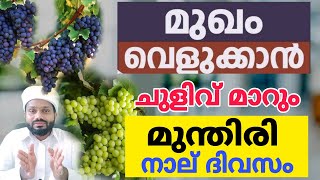 മുഖം തിളങ്ങാൻ മുന്തിരിയുടെ ഒരമൂല്യ വിദ്യ  വെറും 4 ദിവസംമുന്തിരി ഒരു അൽഭുത ഔഷധമാണ് [upl. by Greenburg355]