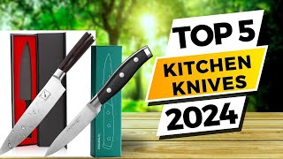 Top 5 Best kitchen knives 2023  2024  Best chef knifes Ultimate Buying Guide [upl. by Ardnosak]