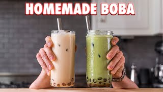 Perfect Boba Tea Completely from Scratch 2 Ways [upl. by Les]