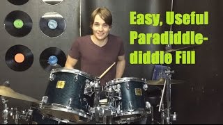 Easy Useful Paradiddlediddle Drum Fill [upl. by Ultann]