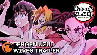 Demon Slayer Kimetsu no Yaiba Entertainment District Arc  TENGEN UZUI WIVES TRAILER [upl. by Hoeve331]