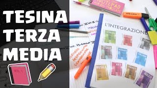 TESINA TERZA MEDIA COLLEGAMENTI ARGOMENTI 📕 [upl. by Sheeree]