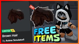 New FREE LIMITED UGC items 🔥😱 How to get FREE UGC LIMITED ITEMS Brown Hair on ROBLOX  Roblox [upl. by Howlyn355]