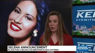 Selena celebration announcement in San Antonio [upl. by Ahtanaram]