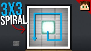 The 3X3 SPIRAL Door Minecraft Bedrock 121 Tutorial [upl. by Midan517]