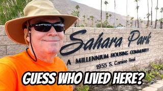 Walking tour of the 55 SAHARA PARK mobile home neighborhood in Palm Springs CA [upl. by Kynan]