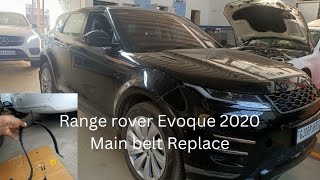 Range Rover Evoque 2020 main belt Replace [upl. by Yarazed]