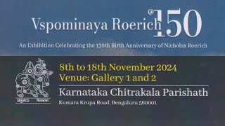 Vspominaya Roerich 150 An exhibition celebrating the 150th birth anniversary of Nicholas Roerich [upl. by Raskind430]