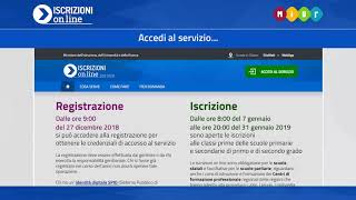 Iscrizioni online 201920  01 Come registrarsi [upl. by Rombert]