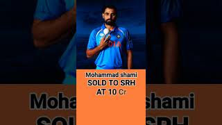 Mohammad shami Slod to STH ipl2025 ipl2025megaauction sunrisershyderabad mohammedshami [upl. by Ailin]