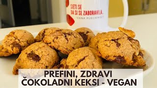 PREFINI ZDRAVI ČOKOLADNI KEKSIĆI  VEGAN [upl. by Idnod]