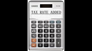 How to set tax  on Casio MS80B calculator works for most casios [upl. by Hathcock429]