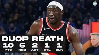 DUOP REATH DROPS 10PTS vs WARRIORS FULL HIGHLIGHTS [upl. by Michon]