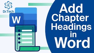 Chapter Header in MS Word  Thesis Writing  Dr Tech [upl. by Adolf461]