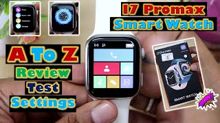 i7 Pro Max Smart Watch A to Z Review Settings  Smart Watch Settings  Bluetooth  How to use Hindi [upl. by Amaerd]