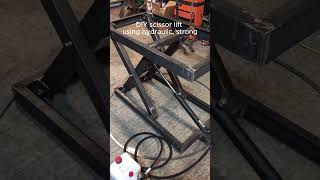 DIY scissor lift using hydraulic strong [upl. by Tayyebeb]