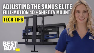 Exploring the Sanus Elite Large FullMotion 4D  SHIFT TV Mount  Tech Tips from Best Buy [upl. by Myrlene588]