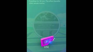 How to use Lure Module at the PokeStop [upl. by Heintz]