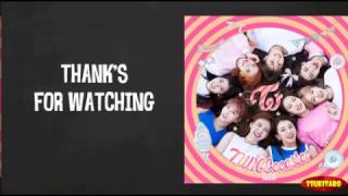 TWICE  TT Lyrics karaoke with easy lyrics [upl. by Ultun973]