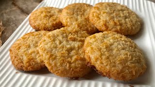 Coconut cookies recipe without oven [upl. by Kepner]