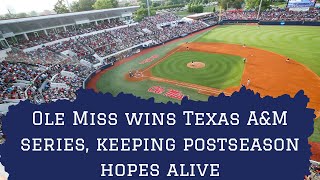 Ole Miss baseball keeps postseason hopes alive with series win  Rebel Report LIVE [upl. by Norman]